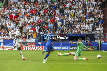 2024-06-30 - Slovakia Ivan Schranz scores a goal 0-1 during the UEFA Euro 2024, Round of 16 football match between England and Slovakia on 30 June 2024 at Veltins-Arena in Gelsenkirchen, Germany - FOOTBALL - EURO 2024 - 1/8 - ENGLAND V SLOVAKIA - UEFA EUROPEAN - SOCCER