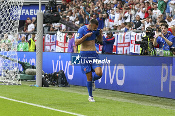 2024-06-30 - Slovakia Ivan Schranz celebrates his goal 0-1 during the UEFA Euro 2024, Round of 16 football match between England and Slovakia on 30 June 2024 at Veltins-Arena in Gelsenkirchen, Germany - FOOTBALL - EURO 2024 - 1/8 - ENGLAND V SLOVAKIA - UEFA EUROPEAN - SOCCER