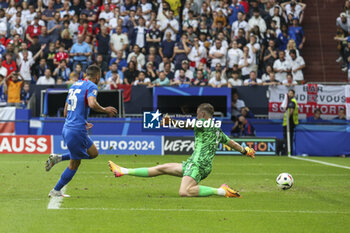 2024-06-30 - Slovakia Ivan Schranz scores a goal 0-1 during the UEFA Euro 2024, Round of 16 football match between England and Slovakia on 30 June 2024 at Veltins-Arena in Gelsenkirchen, Germany - FOOTBALL - EURO 2024 - 1/8 - ENGLAND V SLOVAKIA - UEFA EUROPEAN - SOCCER