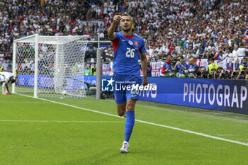 2024-06-30 - Slovakia Ivan Schranz celebrates his goal 0-1 during the UEFA Euro 2024, Round of 16 football match between England and Slovakia on 30 June 2024 at Veltins-Arena in Gelsenkirchen, Germany - FOOTBALL - EURO 2024 - 1/8 - ENGLAND V SLOVAKIA - UEFA EUROPEAN - SOCCER