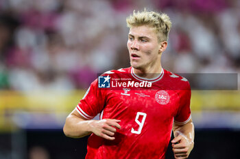 2024-06-29 - Rasmus Hojlund of Denmark during the UEFA Euro 2024, Round of 16 football match between Germany and Denmark on 29 June 2024 at Signal Iduna Park in Dortmund, Germany - FOOTBALL - EURO 2024 - 1/8 - GERMANY V DENMARK - UEFA EUROPEAN - SOCCER