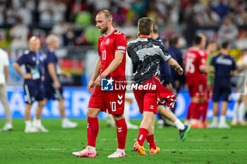 2024-06-29 - Christian Eriksen of Denmark looks dejected at full time during the UEFA Euro 2024, Round of 16 football match between Germany and Denmark on 29 June 2024 at Signal Iduna Park in Dortmund, Germany - FOOTBALL - EURO 2024 - 1/8 - GERMANY V DENMARK - UEFA EUROPEAN - SOCCER