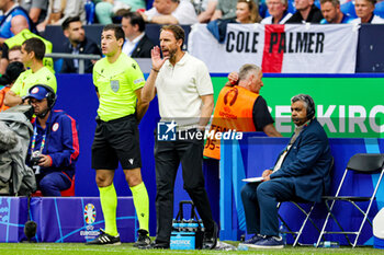 2024-07-01 - Gareth Southgate Manager of England during the UEFA Euro 2024, Round of 16 football match between England and Slovakia on 30 June 2024 at Veltins-Arena in Gelsenkirchen, Germany - FOOTBALL - EURO 2024 - 1/8 - ENGLAND V SLOVAKIA - UEFA EUROPEAN - SOCCER