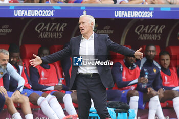 2024-07-01 - Head Coach Didier Deschamps of France during the UEFA Euro 2024, Round of 16 football match between France and Belgium on 1 July 2024 at Merkur Spiel-Arena in Dusseldorf, Germany - FOOTBALL - EURO 2024 - 1/8 - FRANCE V BELGIUM - UEFA EUROPEAN - SOCCER