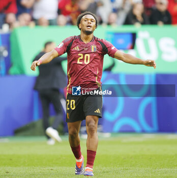 2024-07-01 - Lois Openda of Belgium during the UEFA Euro 2024, Round of 16 football match between France and Belgium on 1 July 2024 at Merkur Spiel-Arena in Dusseldorf, Germany - FOOTBALL - EURO 2024 - 1/8 - FRANCE V BELGIUM - UEFA EUROPEAN - SOCCER