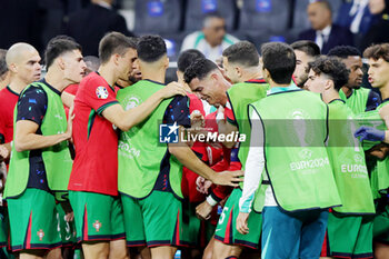 2024-07-01 - Cristiano Ronaldo of Portugal in tears before the penalty shoot-out during the UEFA Euro 2024, Round of 16 football match between Portugal and Slovenia on 1July 2024 at Deutsche Bank Park in Frankfurt, Germany - FOOTBALL - EURO 2024 - 1/8 - PORTUGAL V SLOVENIA - UEFA EUROPEAN - SOCCER