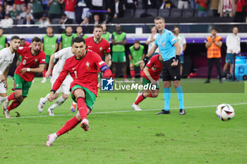 2024-07-01 - Cristiano Ronaldo of Portugal misses a penalty during the UEFA Euro 2024, Round of 16 football match between Portugal and Slovenia on 1July 2024 at Deutsche Bank Park in Frankfurt, Germany - FOOTBALL - EURO 2024 - 1/8 - PORTUGAL V SLOVENIA - UEFA EUROPEAN - SOCCER