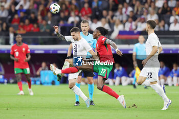 2024-07-01 - Petar Stojanovic of Slovenia and Rafael Leao of Portugal during the UEFA Euro 2024, Round of 16 football match between Portugal and Slovenia on 1July 2024 at Deutsche Bank Park in Frankfurt, Germany - FOOTBALL - EURO 2024 - 1/8 - PORTUGAL V SLOVENIA - UEFA EUROPEAN - SOCCER