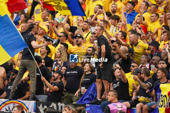 2024-07-02 - Romania fans during the UEFA Euro 2024, Round of 16 football match between Romania and Netherlands on July 2, 2024 at Allianz Arena in Munich, Germany - FOOTBALL - EURO 2024 - 1/8 - ROMANIA V NETHERLANDS - UEFA EUROPEAN - SOCCER