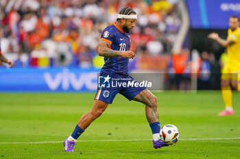 2024-07-02 - Memphis Depay of Netherlands during the UEFA Euro 2024, Round of 16 football match between Romania and Netherlands on July 2, 2024 at Allianz Arena in Munich, Germany - FOOTBALL - EURO 2024 - 1/8 - ROMANIA V NETHERLANDS - UEFA EUROPEAN - SOCCER