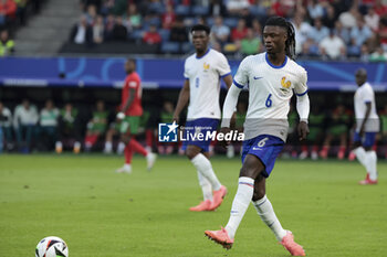 2024-07-05 - Eduardo Camavinga of France during the UEFA Euro 2024, quarter-final football match between Portugal and France on July 5, 2024 at Volksparkstadion in Hamburg, Germany - FOOTBALL - EURO 2024 - 1/4 - PORTUGAL V FRANCE - UEFA EUROPEAN - SOCCER