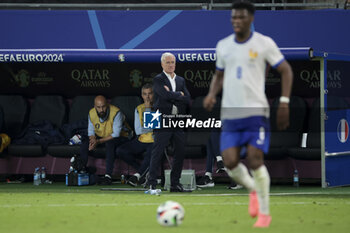 2024-07-05 - Coach of France Didier Deschamps during the UEFA Euro 2024, quarter-final football match between Portugal and France on July 5, 2024 at Volksparkstadion in Hamburg, Germany - FOOTBALL - EURO 2024 - 1/4 - PORTUGAL V FRANCE - UEFA EUROPEAN - SOCCER