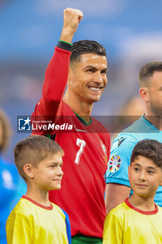 2024-07-05 - Cristiano Ronaldo of Portugal during the UEFA Euro 2024, Quarter-finals football match between Portugal and France on July 5, 2024 at Volksparkstadion in Hamburg, Germany - FOOTBALL - EURO 2024 - 1/4 - PORTUGAL V FRANCE - UEFA EUROPEAN - SOCCER