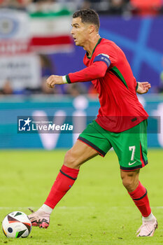 2024-07-05 - Cristiano Ronaldo of Portugal during the UEFA Euro 2024, Quarter-finals football match between Portugal and France on July 5, 2024 at Volksparkstadion in Hamburg, Germany - FOOTBALL - EURO 2024 - 1/4 - PORTUGAL V FRANCE - UEFA EUROPEAN - SOCCER