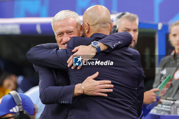 2024-07-05 - Head Coach Didier Deschamps of France and Head Coach Roberto Martinez of Portugal during the UEFA Euro 2024, Quarter-finals football match between Portugal and France on July 5, 2024 at Volksparkstadion in Hamburg, Germany - FOOTBALL - EURO 2024 - 1/4 - PORTUGAL V FRANCE - UEFA EUROPEAN - SOCCER