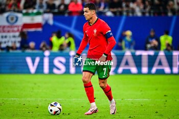 2024-07-05 - Cristiano RONALDO of Portugal during the UEFA Euro 2024, Quarter-finals football match between Portugal and France on July 5, 2024 at Volksparkstadion in Hamburg, Germany - FOOTBALL - EURO 2024 - 1/4 - PORTUGAL V FRANCE - UEFA EUROPEAN - SOCCER