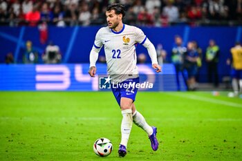 2024-07-05 - Theo HERNANDEZ of France during the UEFA Euro 2024, Quarter-finals football match between Portugal and France on July 5, 2024 at Volksparkstadion in Hamburg, Germany - FOOTBALL - EURO 2024 - 1/4 - PORTUGAL V FRANCE - UEFA EUROPEAN - SOCCER