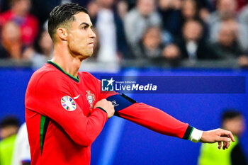 2024-07-05 - Cristiano RONALDO of Portugal during the UEFA Euro 2024, Quarter-finals football match between Portugal and France on July 5, 2024 at Volksparkstadion in Hamburg, Germany - FOOTBALL - EURO 2024 - 1/4 - PORTUGAL V FRANCE - UEFA EUROPEAN - SOCCER