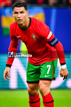 2024-07-05 - Cristiano RONALDO of Portugal during the UEFA Euro 2024, Quarter-finals football match between Portugal and France on July 5, 2024 at Volksparkstadion in Hamburg, Germany - FOOTBALL - EURO 2024 - 1/4 - PORTUGAL V FRANCE - UEFA EUROPEAN - SOCCER