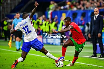 2024-07-05 - Nuno MENDES of Portugal during the UEFA Euro 2024, Quarter-finals football match between Portugal and France on July 5, 2024 at Volksparkstadion in Hamburg, Germany - FOOTBALL - EURO 2024 - 1/4 - PORTUGAL V FRANCE - UEFA EUROPEAN - SOCCER