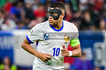 2024-07-05 - Kylian MBAPPE of France during the UEFA Euro 2024, Quarter-finals football match between Portugal and France on July 5, 2024 at Volksparkstadion in Hamburg, Germany - FOOTBALL - EURO 2024 - 1/4 - PORTUGAL V FRANCE - UEFA EUROPEAN - SOCCER