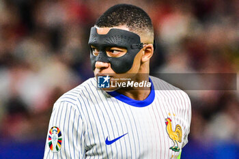 2024-07-05 - Kylian MBAPPE of France during the UEFA Euro 2024, Quarter-finals football match between Portugal and France on July 5, 2024 at Volksparkstadion in Hamburg, Germany - FOOTBALL - EURO 2024 - 1/4 - PORTUGAL V FRANCE - UEFA EUROPEAN - SOCCER