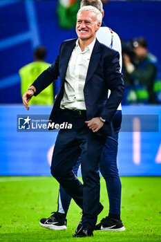 2024-07-05 - Didier DESCHAMPS of France celebrate the victory during the UEFA Euro 2024, Quarter-finals football match between Portugal and France on July 5, 2024 at Volksparkstadion in Hamburg, Germany - FOOTBALL - EURO 2024 - 1/4 - PORTUGAL V FRANCE - UEFA EUROPEAN - SOCCER