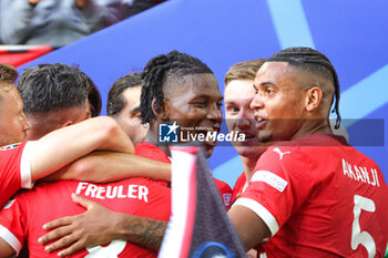 2024-07-07 - Breel Embolo of Switzerland celebrates his goal 0-1 during the UEFA Euro 2024, Quarter-finals football match between England and Switzerland on July 6, 2024 at Merkur Spiel-Arena in Düsseldorf, Germany - FOOTBALL - EURO 2024 - 1/4 - ENGLAND V SWITZERLAND - UEFA EUROPEAN - SOCCER