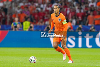 2024-07-06 - Virgil van Dijk of Netherlands during the UEFA Euro 2024, Quarter-finals football match between Netherlands and Turkiye on July 6, 2024 at Olympiastadion in Berlin, Germany - FOOTBALL - EURO 2024 - 1/4 - NETHERLANDS V TURKIYE - UEFA EUROPEAN - SOCCER