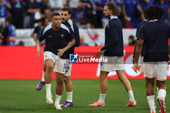 2024-07-09 - Munich , Germany 09.07.2024: Kylian Mbappe of France during warm-up before the UEFA EURO 2024 semi-finals, football match between Spain vs France at Munich Football Allianz Arena - UEFA EURO 2024 - SEMIFINALS - SPAIN VS FRANCE  - UEFA EUROPEAN - SOCCER