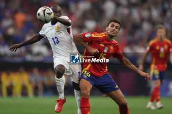 2024-07-09 - Munich , Germany 09.07.2024: N'Golo Kante of France, Rodri of Spain during the UEFA EURO 2024 semi-finals, football match between Spain vs France at Munich Football Allianz Arena - UEFA EURO 2024 - SEMIFINALS - SPAIN VS FRANCE  - UEFA EUROPEAN - SOCCER