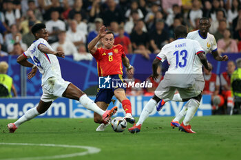 2024-07-09 - Munich , Germany 09.07.2024: Aurelien Tchouameni of France, Fabian Ruiz of Spain during the UEFA EURO 2024 semi-finals, football match between Spain vs France at Munich Football Allianz Arena - UEFA EURO 2024 - SEMIFINALS - SPAIN VS FRANCE  - UEFA EUROPEAN - SOCCER