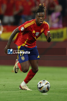 2024-07-09 - Munich , Germany 09.07.2024: Nico Williams of Spain during the UEFA EURO 2024 semi-finals, football match between Spain vs France at Munich Football Allianz Arena - UEFA EURO 2024 - SEMIFINALS - SPAIN VS FRANCE  - UEFA EUROPEAN - SOCCER