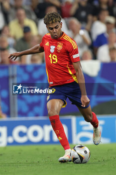 2024-07-09 - Munich , Germany 09.07.2024: Lamine Yamal of Spain during the UEFA EURO 2024 semi-finals, football match between Spain vs France at Munich Football Allianz Arena - UEFA EURO 2024 - SEMIFINALS - SPAIN VS FRANCE  - UEFA EUROPEAN - SOCCER