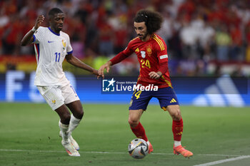 2024-07-09 - Munich , Germany 09.07.2024: Ousmane Dembele of France, Marc Cucurella of Spain during the UEFA EURO 2024 semi-finals, football match between Spain vs France at Munich Football Allianz Arena - UEFA EURO 2024 - SEMIFINALS - SPAIN VS FRANCE  - UEFA EUROPEAN - SOCCER