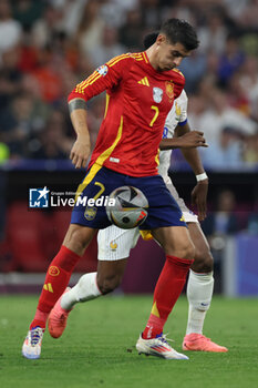 2024-07-09 - Munich , Germany 09.07.2024: Alvaro Morata of Spain, Aurelien Tchouameni of France \during the UEFA EURO 2024 semi-finals, football match between Spain vs France at Munich Football Allianz Arena - UEFA EURO 2024 - SEMIFINALS - SPAIN VS FRANCE  - UEFA EUROPEAN - SOCCER