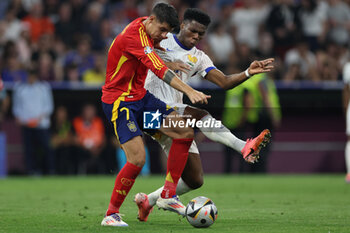 2024-07-09 - Munich , Germany 09.07.2024: Alvaro Morata of Spain, Aurelien Tchouameni of France \during the UEFA EURO 2024 semi-finals, football match between Spain vs France at Munich Football Allianz Arena - UEFA EURO 2024 - SEMIFINALS - SPAIN VS FRANCE  - UEFA EUROPEAN - SOCCER