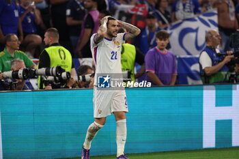 2024-07-09 - Munich , Germany 09.07.2024: Theo Hernandez of France during the UEFA EURO 2024 semi-finals, football match between Spain vs France at Munich Football Allianz Arena - UEFA EURO 2024 - SEMIFINALS - SPAIN VS FRANCE  - UEFA EUROPEAN - SOCCER