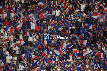 2024-07-09 - Munich , Germany 09.07.2024: France flags supporters during the UEFA EURO 2024 semi-finals, football match between Spain vs France at Munich Football Allianz Arena - UEFA EURO 2024 - SEMIFINALS - SPAIN VS FRANCE  - UEFA EUROPEAN - SOCCER