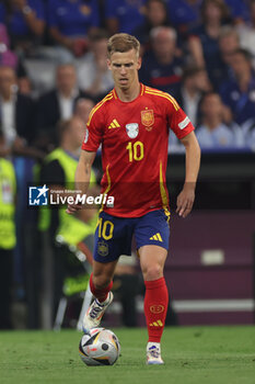 2024-07-09 - Munich , Germany 09.07.2024: Dani Olmo of Spain during the UEFA EURO 2024 semi-finals, football match between Spain vs France at Munich Football Allianz Arena - UEFA EURO 2024 - SEMIFINALS - SPAIN VS FRANCE  - UEFA EUROPEAN - SOCCER