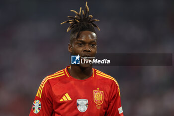 2024-07-09 - Munich , Germany 09.07.2024: Nico Williams of Spain during the UEFA EURO 2024 semi-finals, football match between Spain vs France at Munich Football Allianz Arena - UEFA EURO 2024 - SEMIFINALS - SPAIN VS FRANCE  - UEFA EUROPEAN - SOCCER