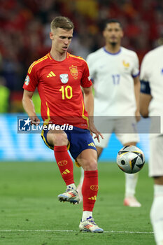 2024-07-09 - Munich , Germany 09.07.2024: Dani Olmo of Spain during the UEFA EURO 2024 semi-finals, football match between Spain vs France at Munich Football Allianz Arena - UEFA EURO 2024 - SEMIFINALS - SPAIN VS FRANCE  - UEFA EUROPEAN - SOCCER