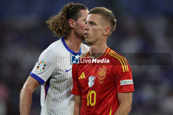 2024-07-09 - Munich , Germany 09.07.2024: Dani Olmo of Spain during the UEFA EURO 2024 semi-finals, football match between Spain vs France at Munich Football Allianz Arena - UEFA EURO 2024 - SEMIFINALS - SPAIN VS FRANCE  - UEFA EUROPEAN - SOCCER