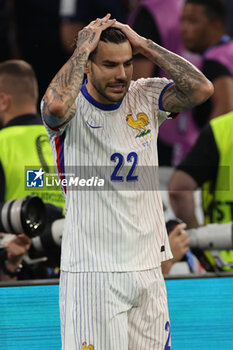 2024-07-09 - Munich , Germany 09.07.2024: Theo Hernandez of France during the UEFA EURO 2024 semi-finals, football match between Spain vs France at Munich Football Allianz Arena - UEFA EURO 2024 - SEMIFINALS - SPAIN VS FRANCE  - UEFA EUROPEAN - SOCCER