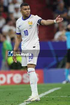 2024-07-09 - Munich , Germany 09.07.2024: Kylian Mbappe of France during the UEFA EURO 2024 semi-finals, football match between Spain vs France at Munich Football Allianz Arena - UEFA EURO 2024 - SEMIFINALS - SPAIN VS FRANCE  - UEFA EUROPEAN - SOCCER