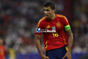 2024-07-09 - Munich , Germany 09.07.2024: Rodri of Spain during the UEFA EURO 2024 semi-finals, football match between Spain vs France at Munich Football Allianz Arena - UEFA EURO 2024 - SEMIFINALS - SPAIN VS FRANCE  - UEFA EUROPEAN - SOCCER