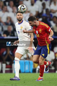 2024-07-09 - Munich , Germany 09.07.2024: Aymeric Laporte of Spain, Joselu of Spain during the UEFA EURO 2024 semi-finals, football match between Spain vs France at Munich Football Allianz Arena - UEFA EURO 2024 - SEMIFINALS - SPAIN VS FRANCE  - UEFA EUROPEAN - SOCCER