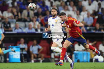 2024-07-09 - Munich , Germany 09.07.2024: Aymeric Laporte of Spain, Joselu of Spain during the UEFA EURO 2024 semi-finals, football match between Spain vs France at Munich Football Allianz Arena - UEFA EURO 2024 - SEMIFINALS - SPAIN VS FRANCE  - UEFA EUROPEAN - SOCCER