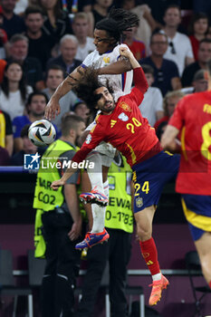 2024-07-09 - Munich , Germany 09.07.2024: Ibrahima Konate of France, Bradley Barcola of France during the UEFA EURO 2024 semi-finals, football match between Spain vs France at Munich Football Allianz Arena - UEFA EURO 2024 - SEMIFINALS - SPAIN VS FRANCE  - UEFA EUROPEAN - SOCCER