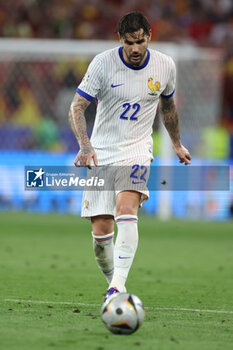 2024-07-09 - Munich , Germany 09.07.2024: Theo Hernandez of France during the UEFA EURO 2024 semi-finals, football match between Spain vs France at Munich Football Allianz Arena - UEFA EURO 2024 - SEMIFINALS - SPAIN VS FRANCE  - UEFA EUROPEAN - SOCCER